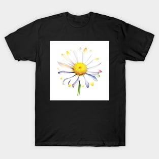 January 1 Daisy Day C - Watercolors & Pen T-Shirt